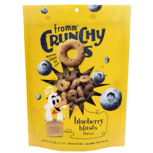 Fromm Dog Crunchy Os GF Blueberry Blasts Treats 6